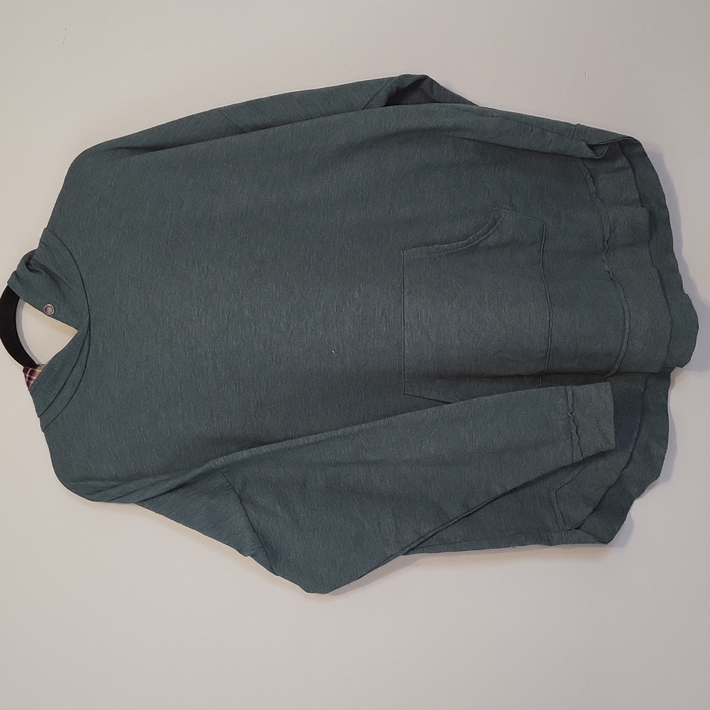 2/$15 Teal Maurices Tunic length Hooded Sweatshirt